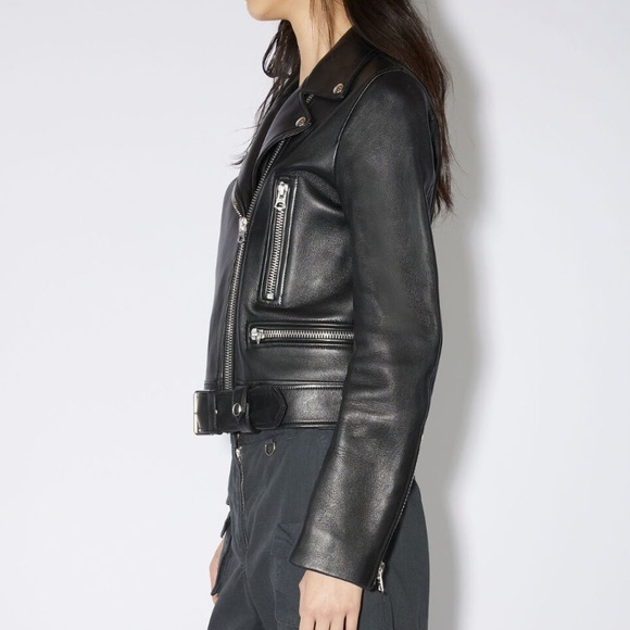 NWT Acne Leather Biker Jacket - Picture 4 of 10